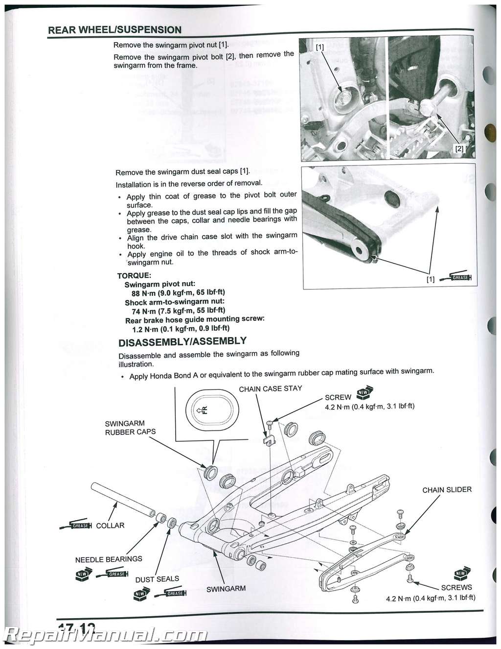 Motorcycle service manual free download